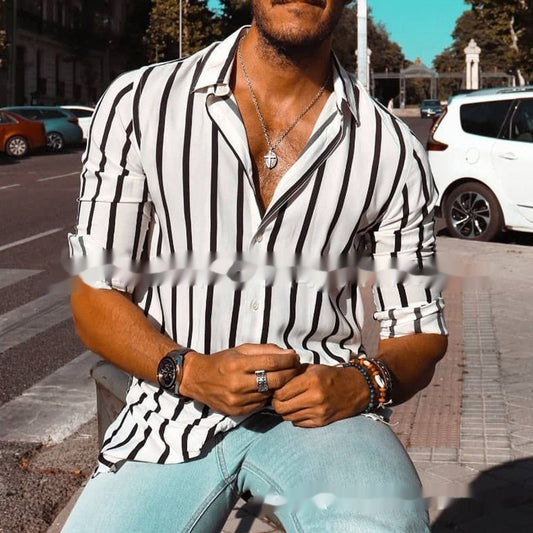 Men's Fashion Casual Comfortable Holiday Button Shirt