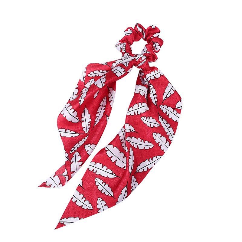 Fashion Long Streamer Printed Fabric Tie Hair Accessory For Ponytail Tie-up Hair Top Cuft