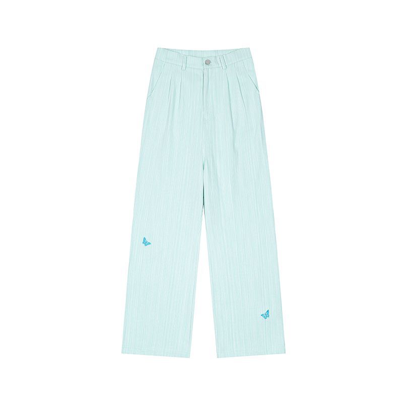 American Retro Hot Girl Embroidery All-matching Casual Trousers