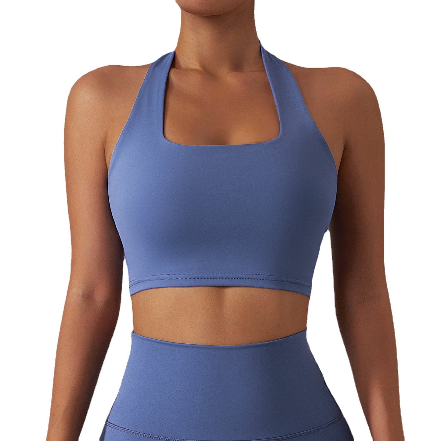Quick-drying Nude Feel Workout Bra One-piece Shockproof Push-up Yoga Vest
