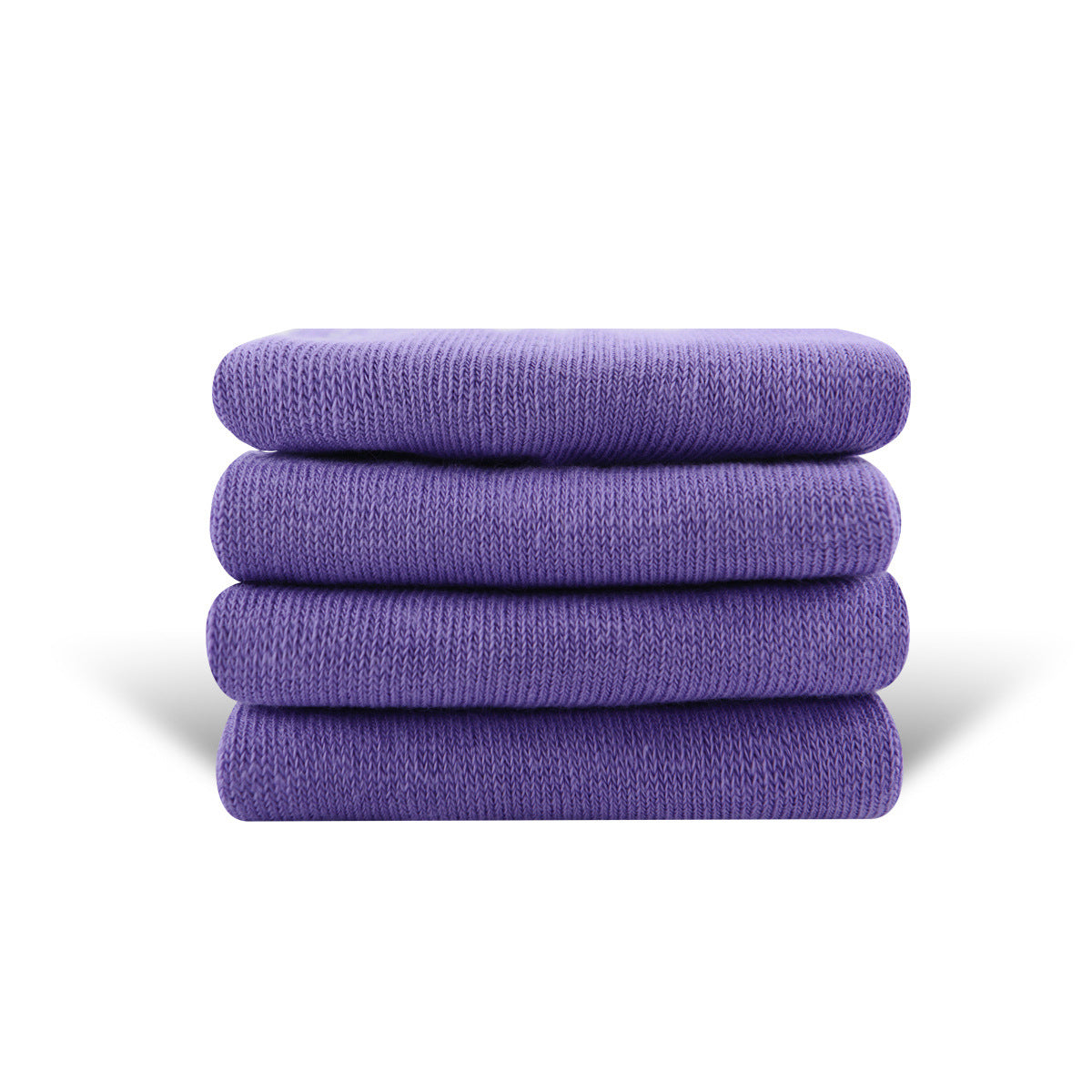 Solid Color High-elastic Mid-calf Boneless Macaron Colored Cotton Socks