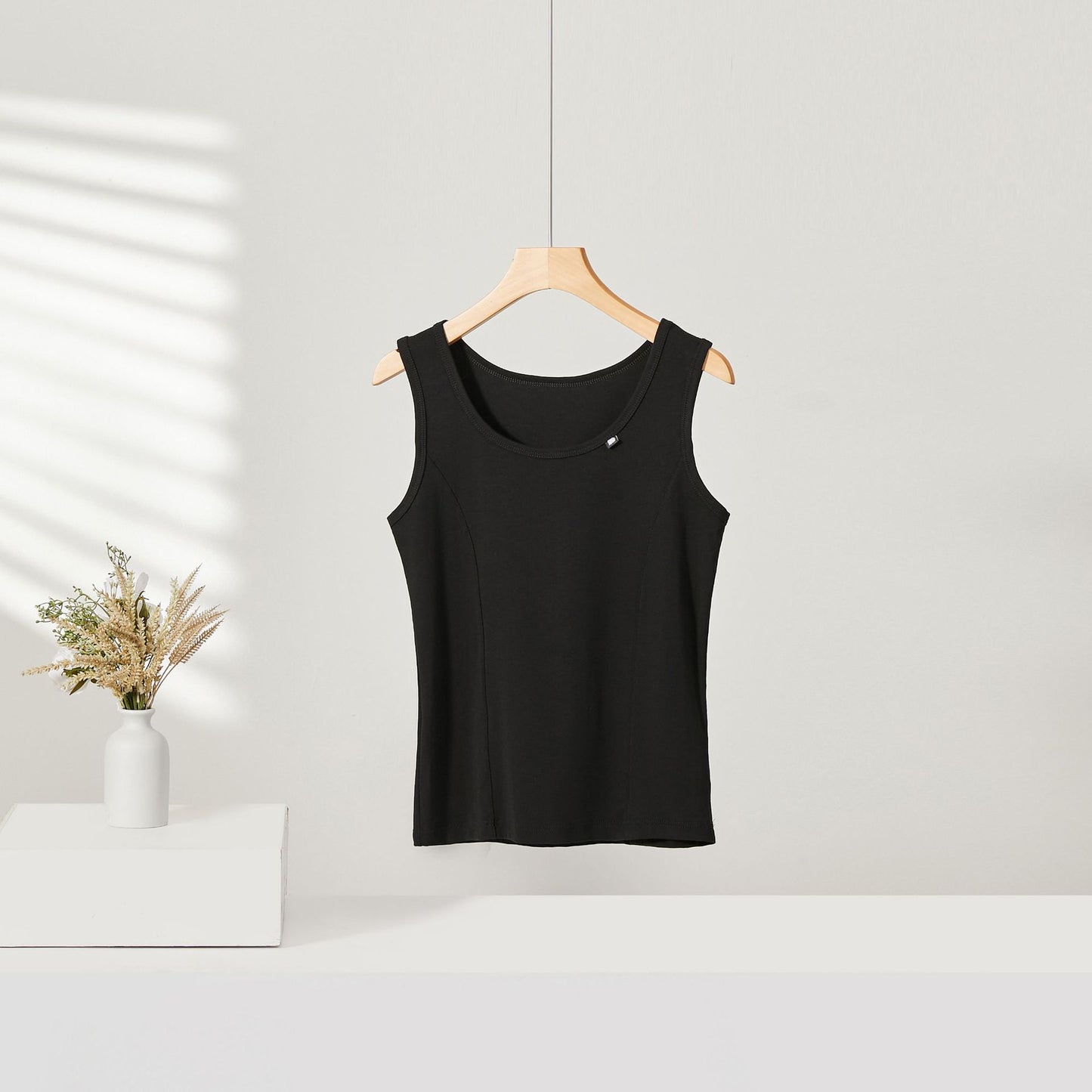 Women's U-neck Vest Slim Top Bottoming Shirt