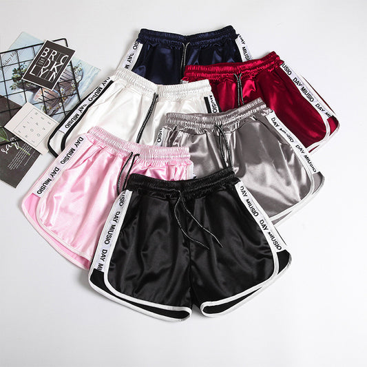 Loose Slimming Plump Girls Plus Size Elastic Waist Leisure Pajamas Wide Leg Hot Pants Outer Wear