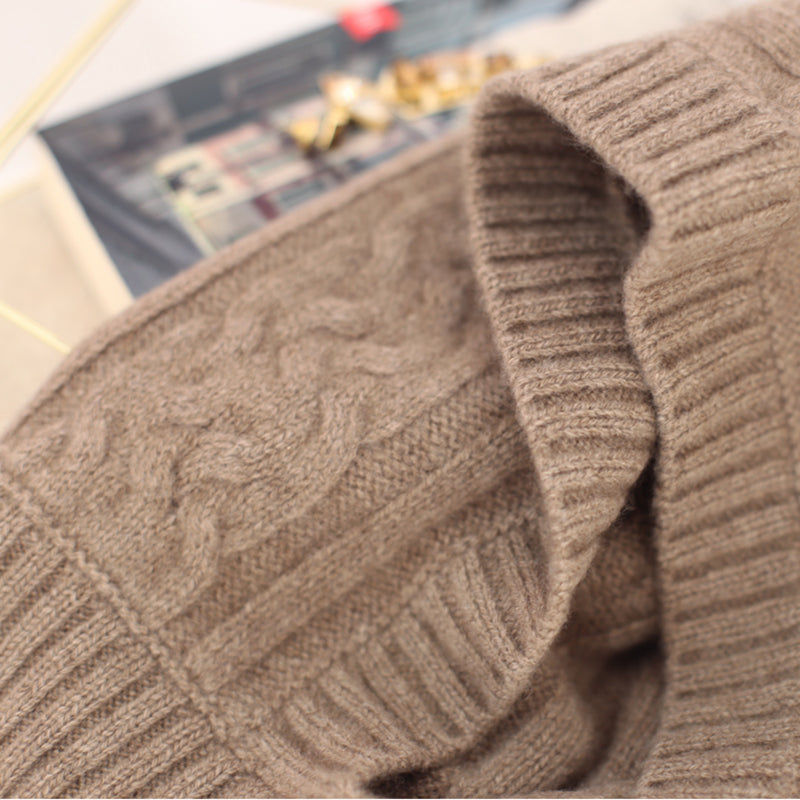 Thickened Warm Knitting Headgear Hat For Cervical Spine Protection