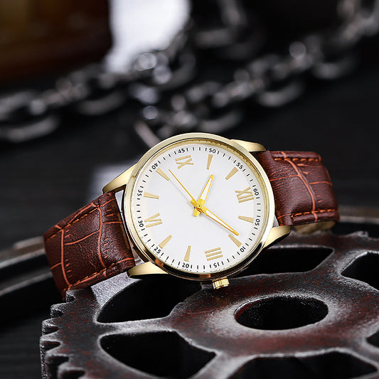Herre Casual Business Bælte Quartz Ur
