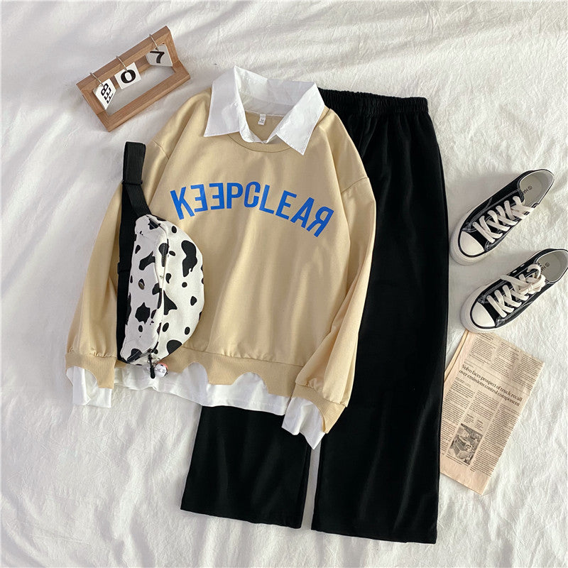 New Korean Junior High School Girls" Autumn Clothes