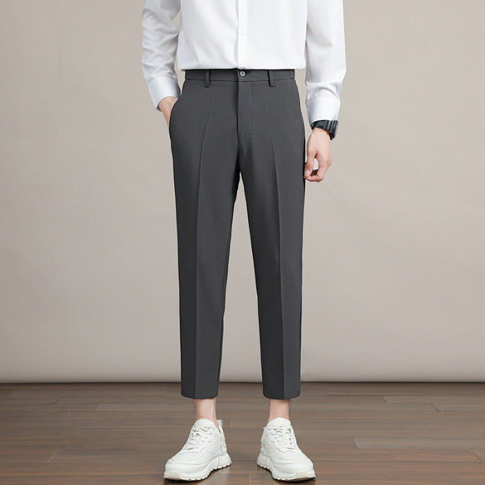 Korean-style Trendy Business Drop-crotch Mens Suit Pants