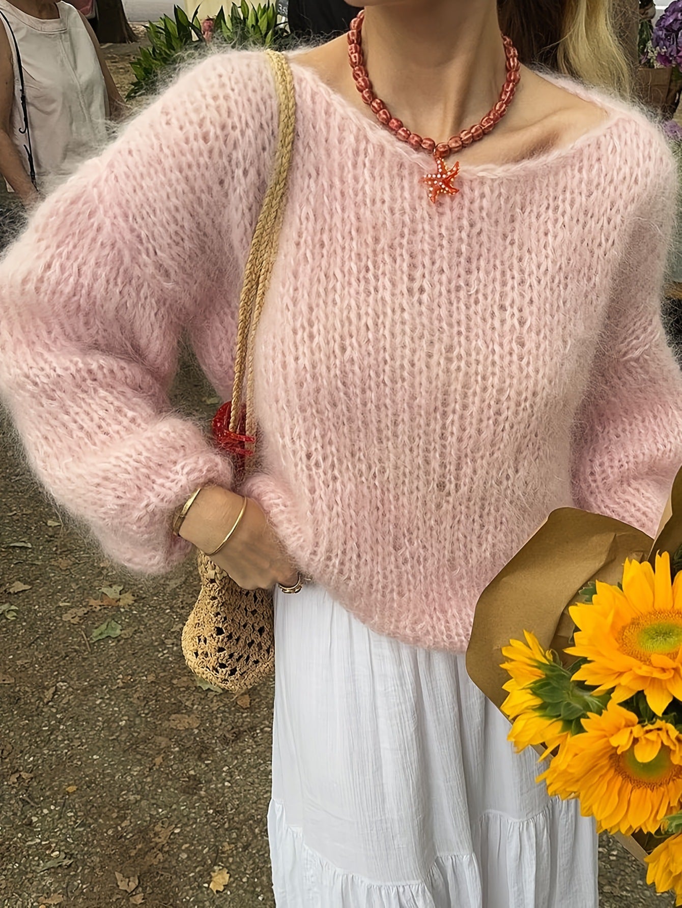 Casual Sweater Women's Knitted Blouse