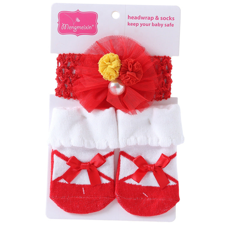 New Polka Dot Three-dimensional Hair Ball Flip Up Children's Socks