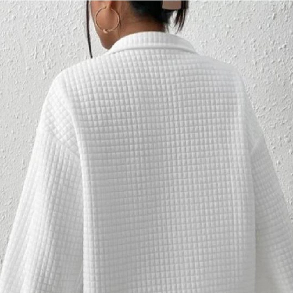 Fashion Solid Color Patchwork Sweater