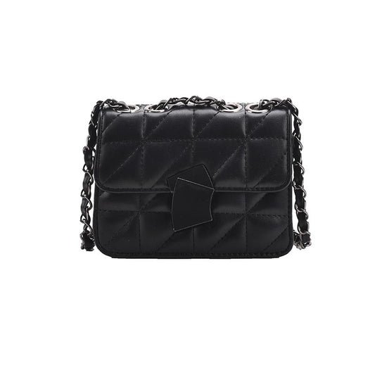 Small Fragrance Rhombus Chain Bag Shoulder Solid Color Messenger Small Bag