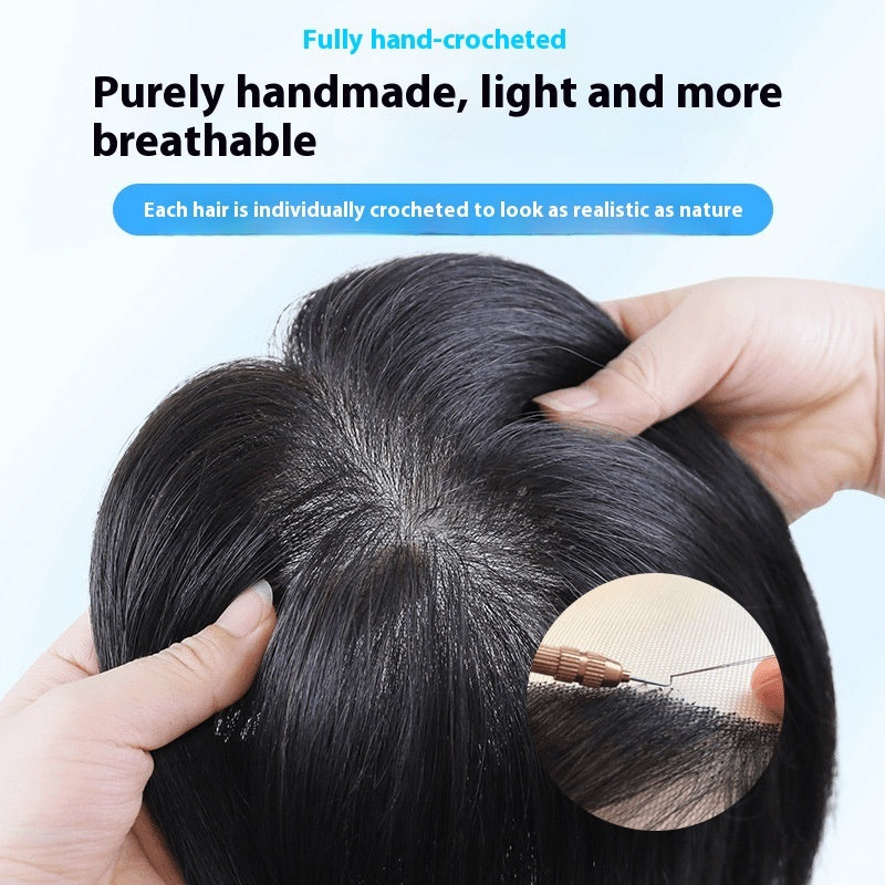 Wig Set Female High Cranium Full Real Person