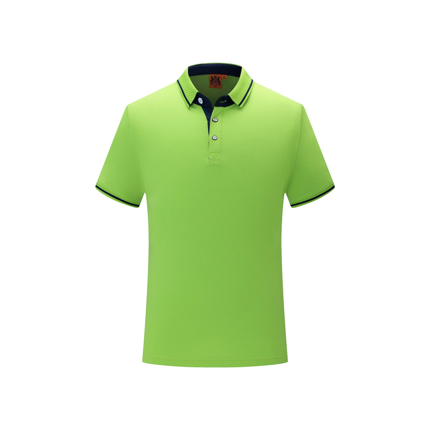 Lapel Embroidery Cotton Short-sleeved T-shirt
