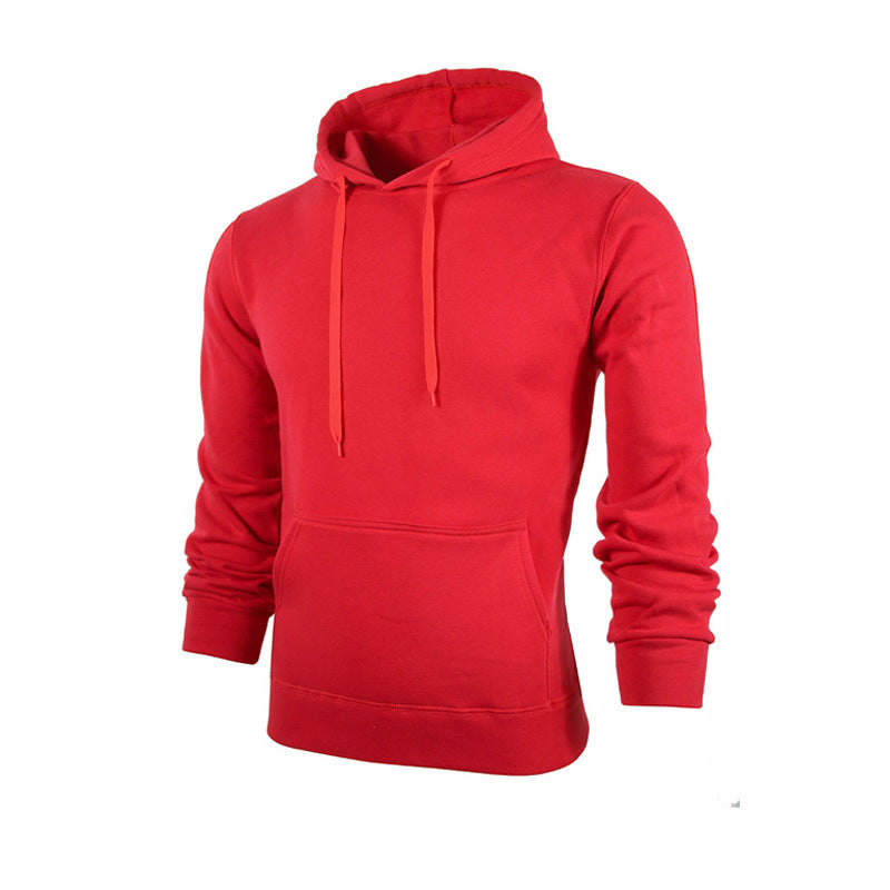 Men's Sweatshirt Long-sleeved Hooded Fleece Knitted Casual Sportswear