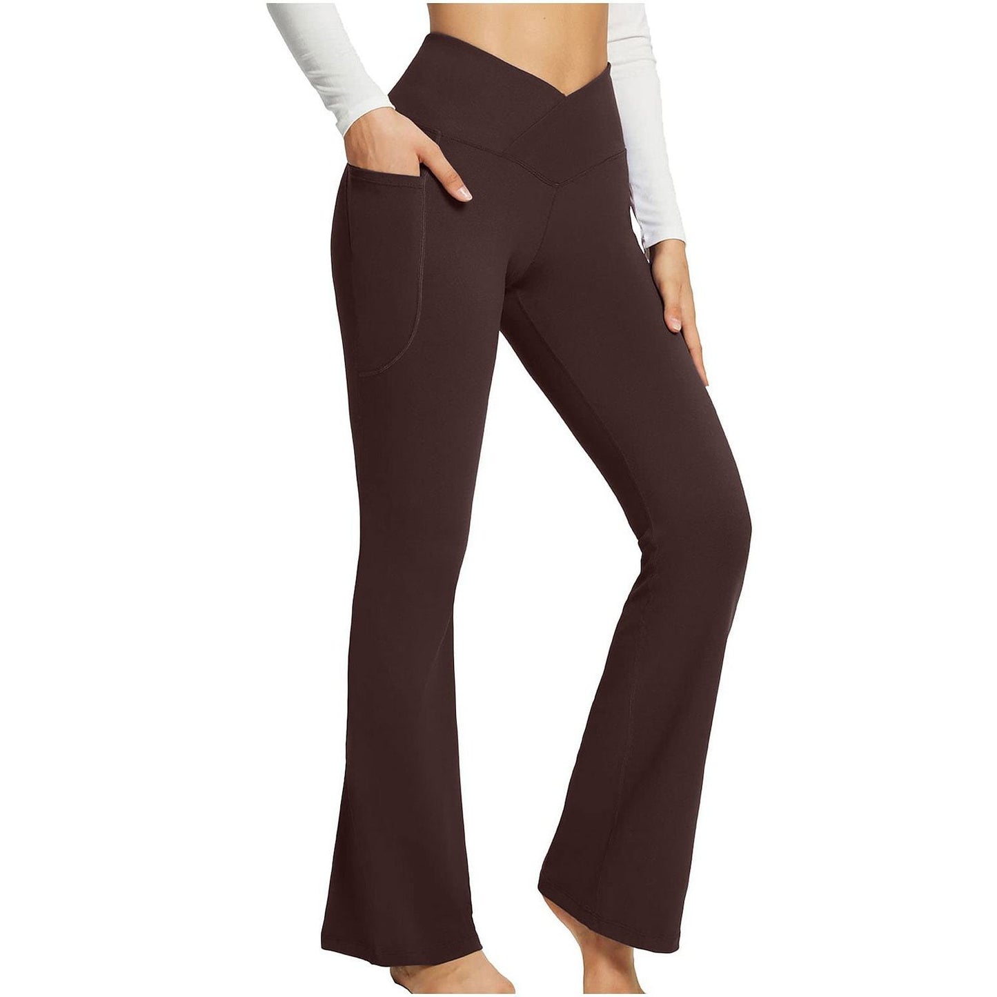 Women's Fashionable Elegant Slim-fit Solid Color Seamless Casual Pants