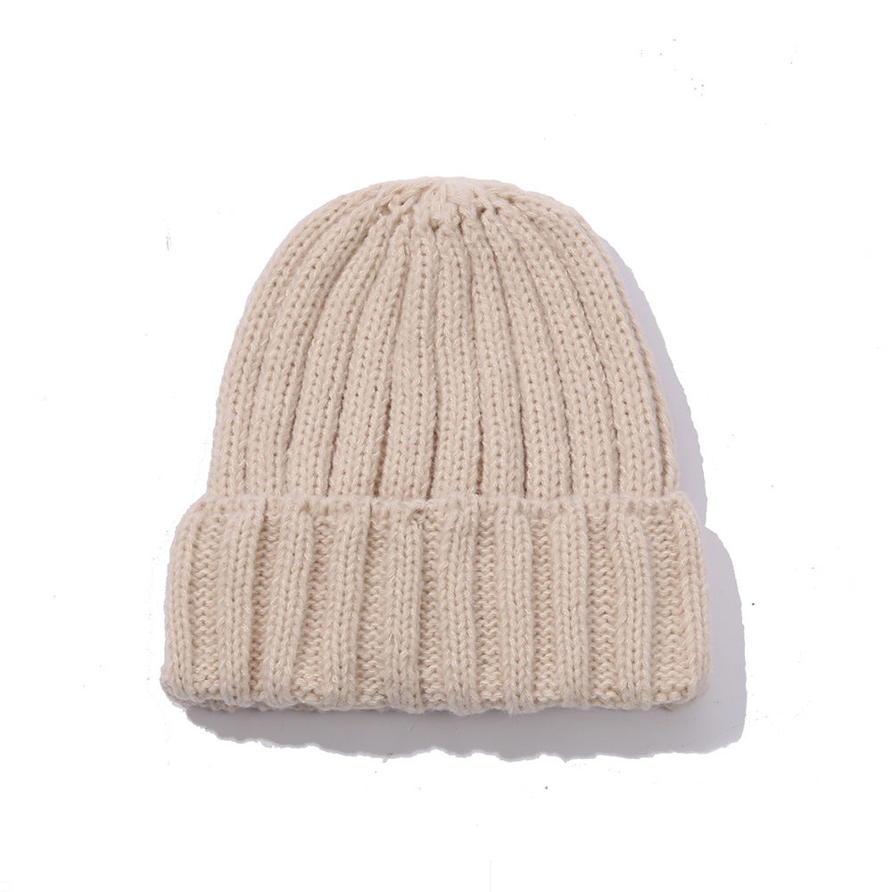Men's And Women's Fashion Solid Color Wool Knitted Hat