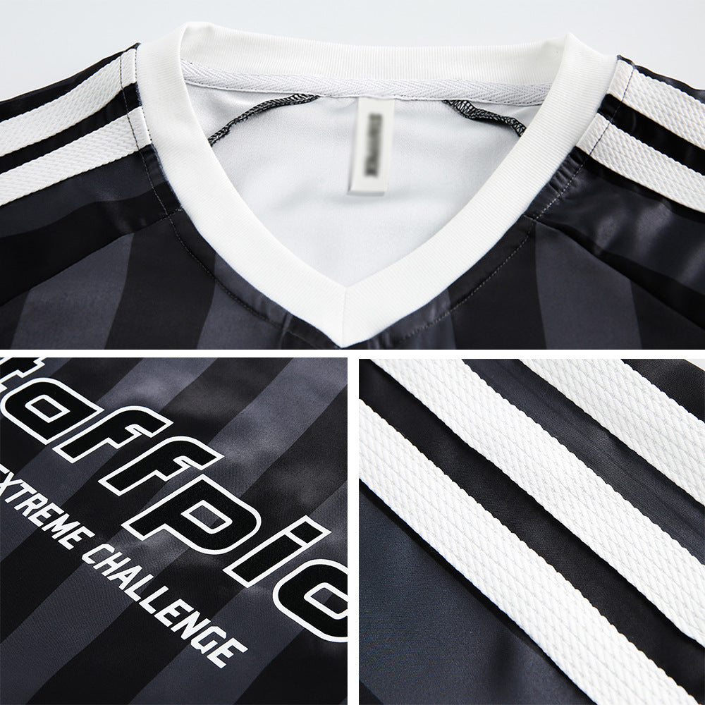American Sports Loose Men's And Women's Side Striped Top
