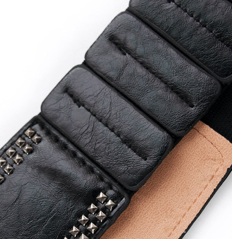 Personalized Fashionable All-match Wide Waist Seal Oblique Women's Belt