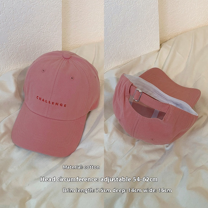Color White Hat Female RaspberryBaseball Cap