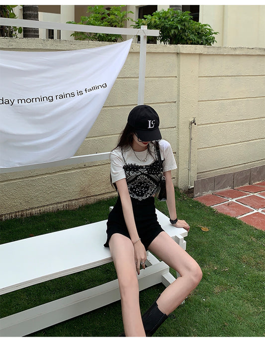 Women's Summer New Small Tall Waist Stretch Pants All-match