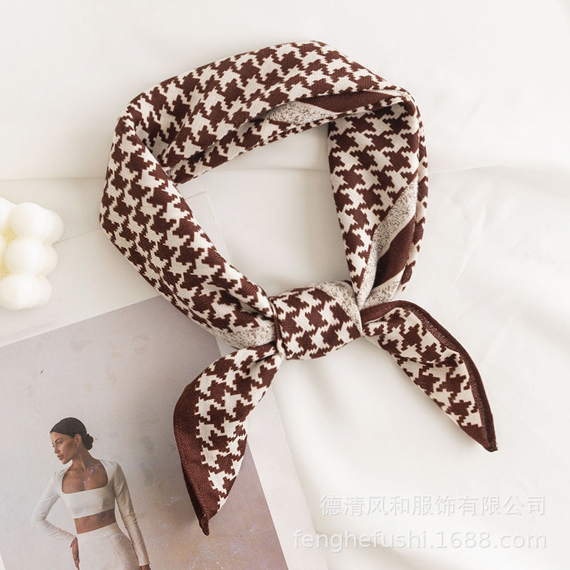Printed 65cm Kerchief Scarf Shawl