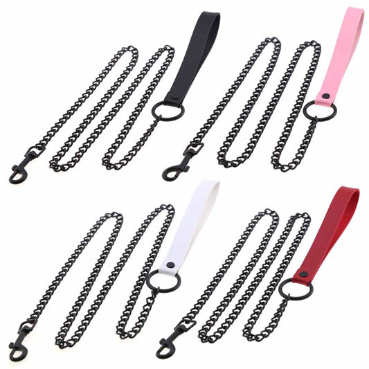 Dark Goth Wind Leather Hand Holding Rope