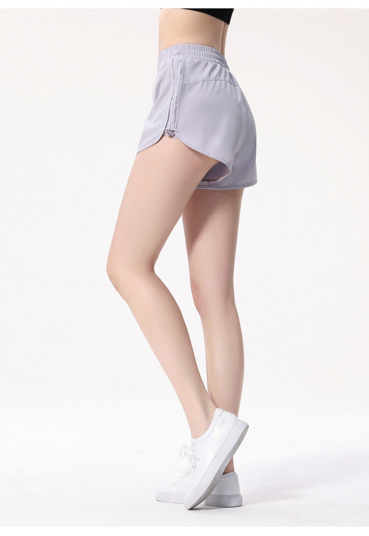 Women's Summer High Waist Casual Quick-drying Breathable Drawstring Sports Yoga Shorts