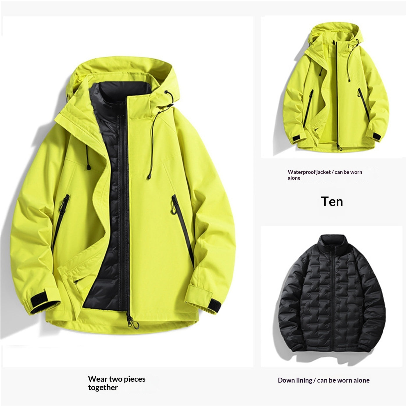 Couple Jacket Two-piece Waterproof