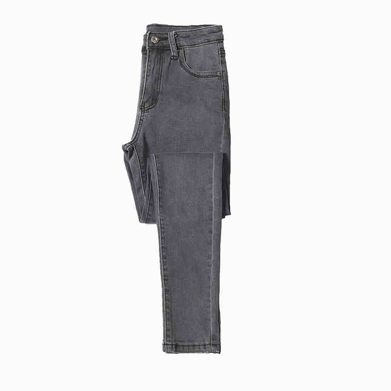 Dame-stretchjeans med høj talje og pencilpasform