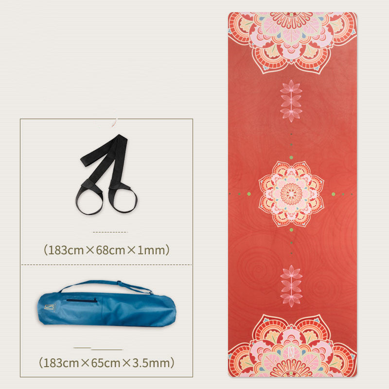 Natural Rubber Thin Portable Yoga Mat Drape