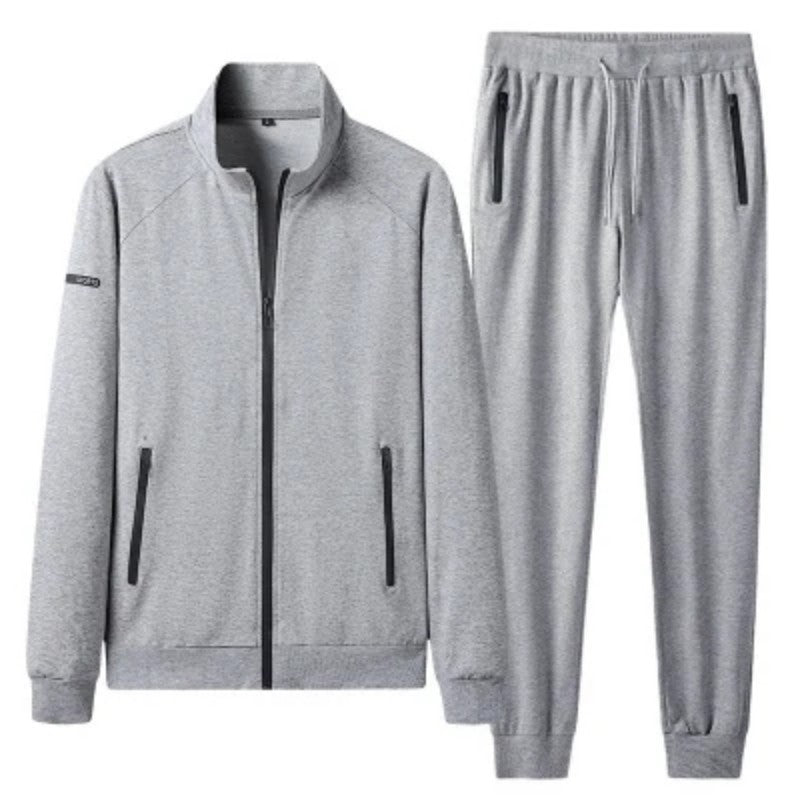 Men's Sports And Leisure Suit Stand Collar Cardigan Top