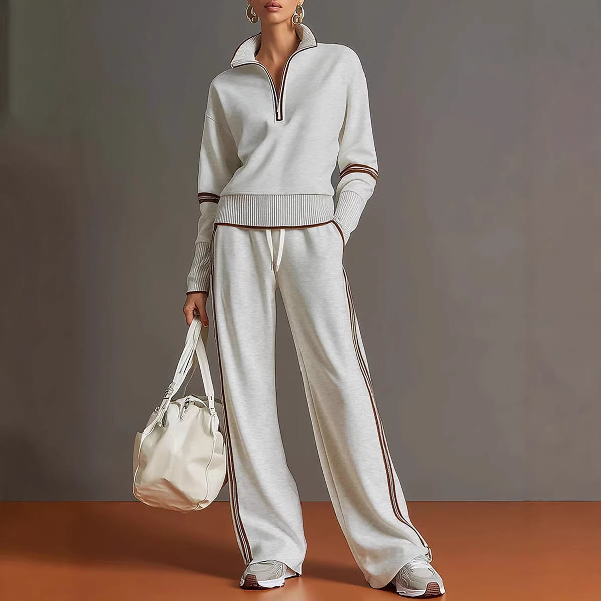 Women's Casual Fashionable Sports Long-Sleeve Suit