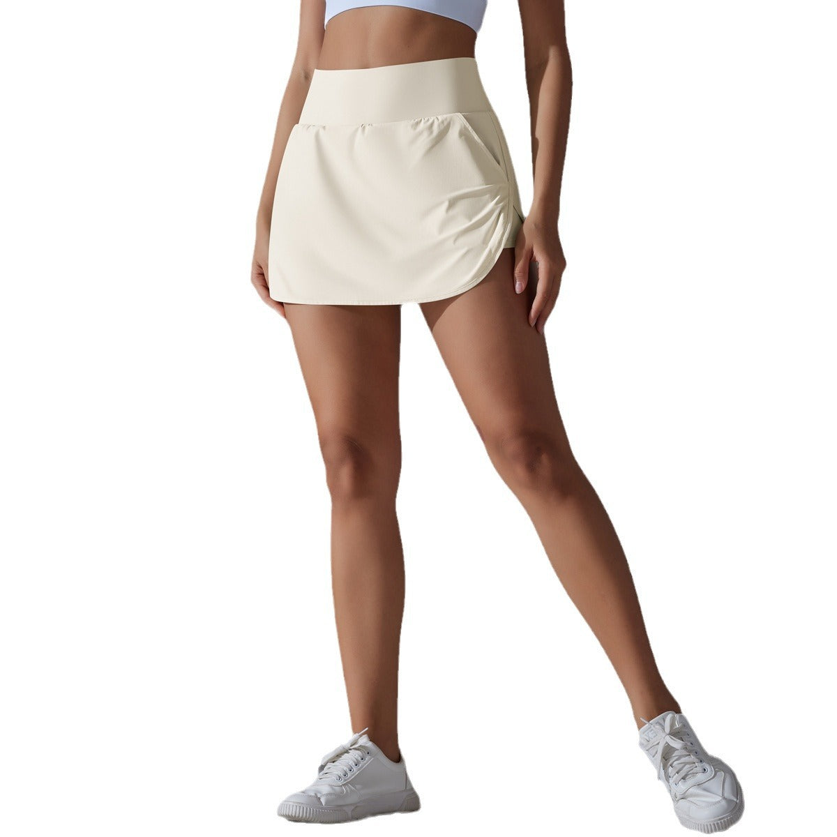 New Fake Two-piece Inner Wear Nude Feel Slim Fit Slimming Exercise Skirt