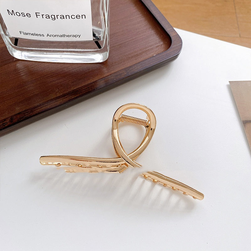 Large Alloy Grip All-matching Graceful Metal Back Head Updo