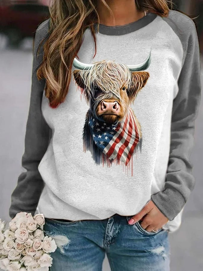 Women's Loose Casual Comfortable Versatile Daily Printing Sweater