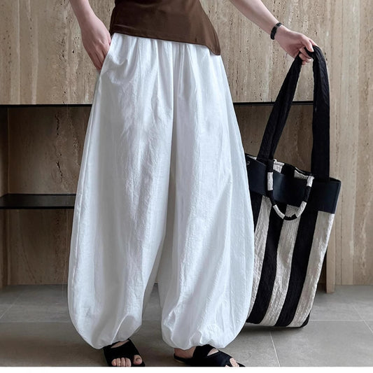 Womens Casual Laid-back Relaxed-fit Pants