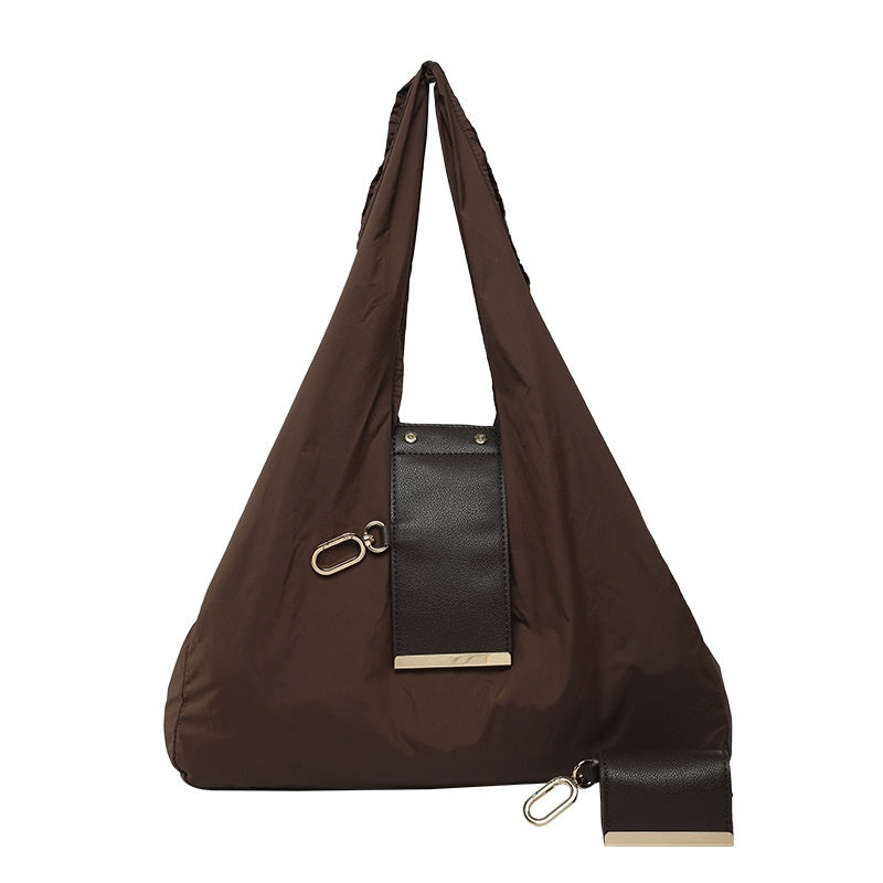 Women's Handbag With Key-ring Design Lightweight Shoulder Bag Large Capacity Shopping Bags
