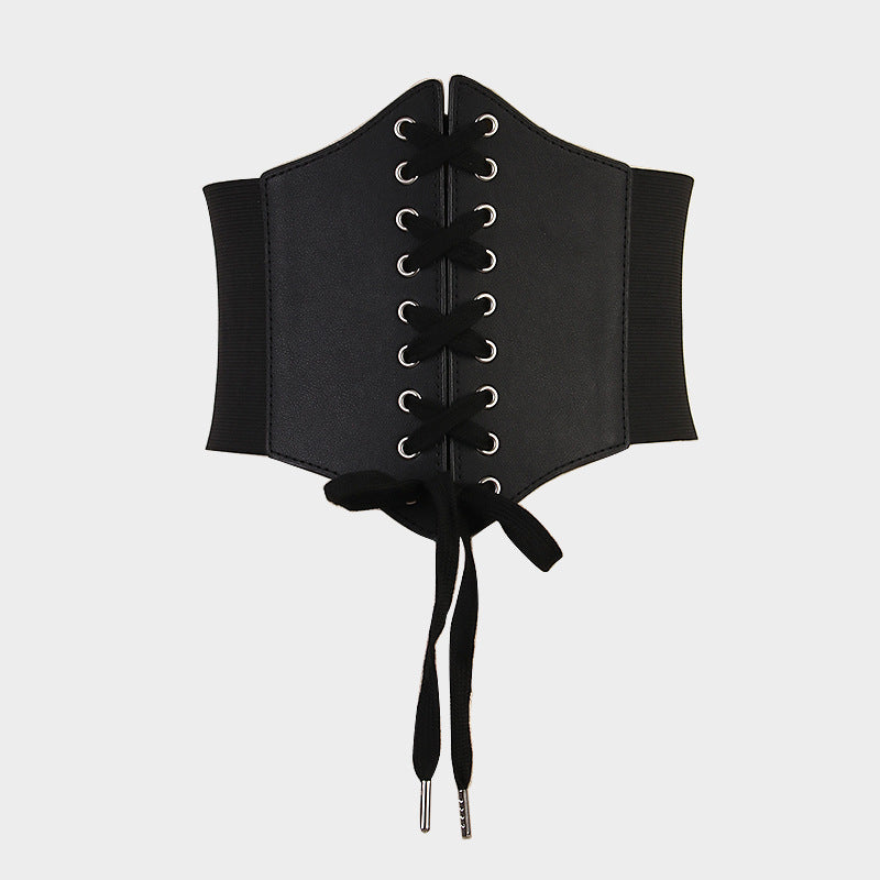 Summer Retro Fashion Tight Wide Waist Seal Women's Elastic Stretch Belt