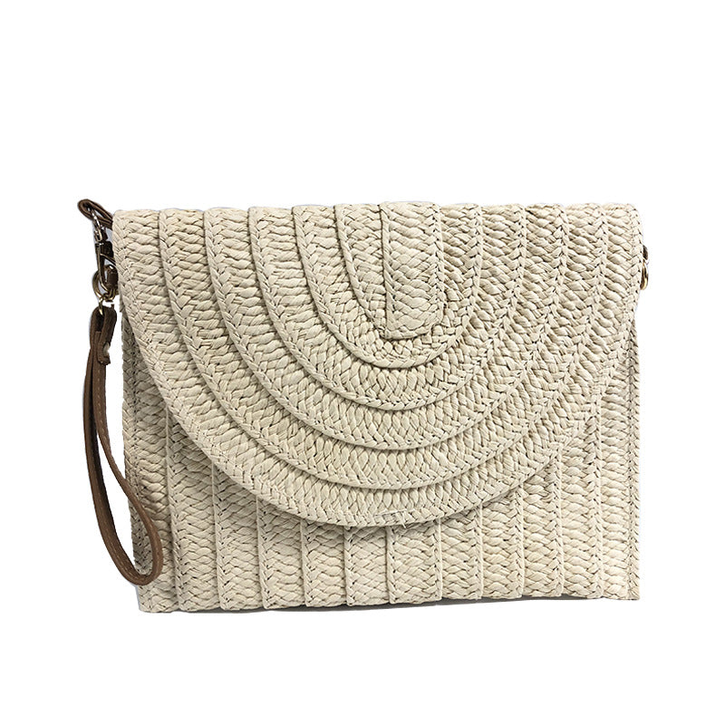 Women's Fashion Straw Bag Diagonal Span