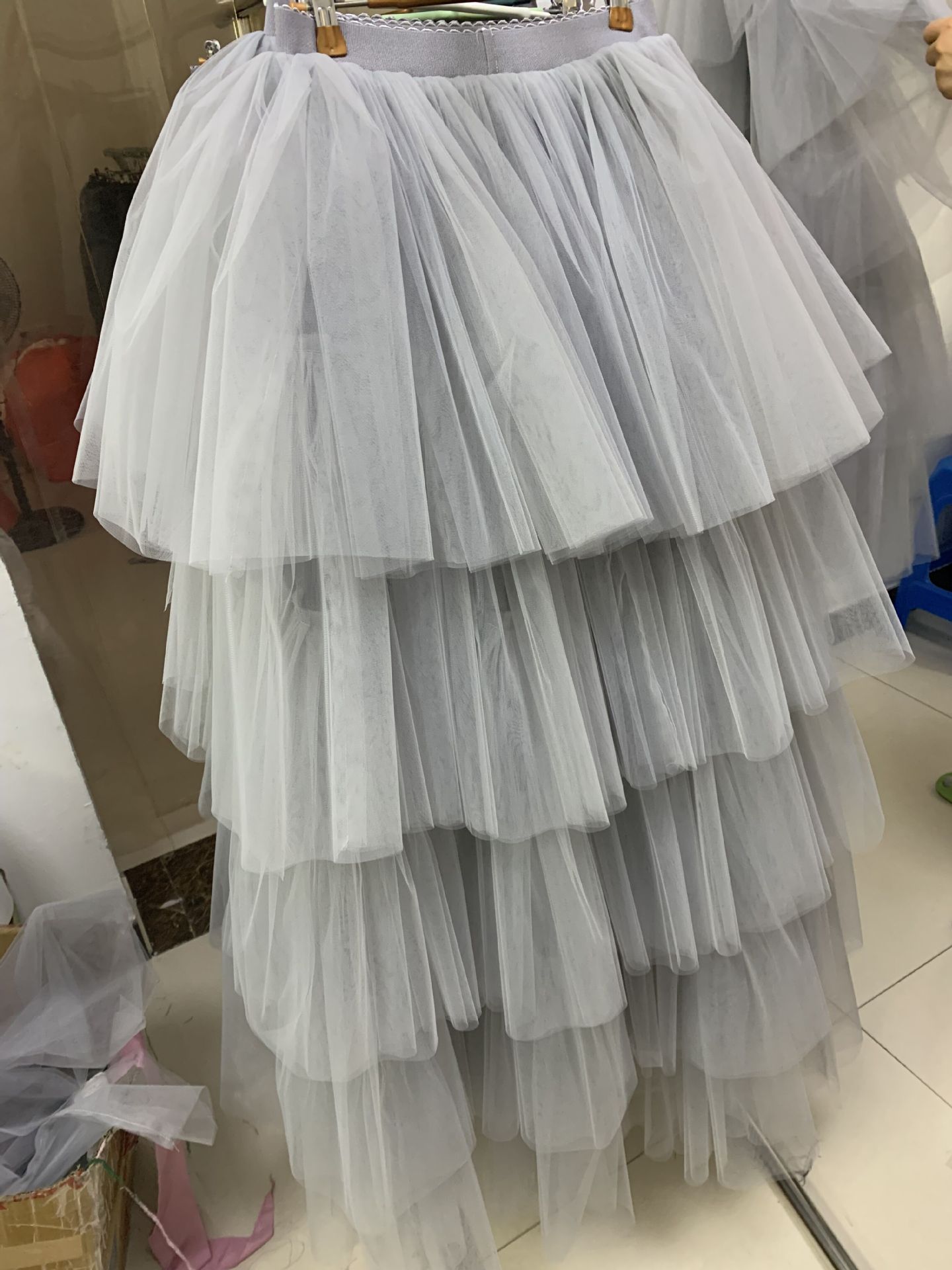Bubble Skirt Elastic Waist Detachable