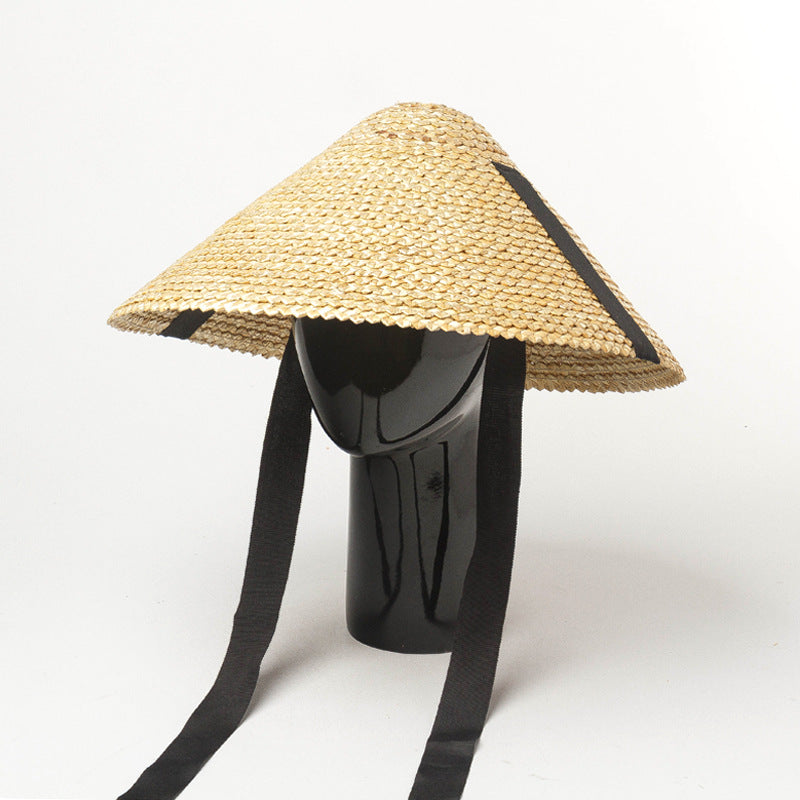 Strap Small Wave Woven Straw Hat