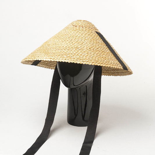 Strap Small Wave Woven Straw Hat