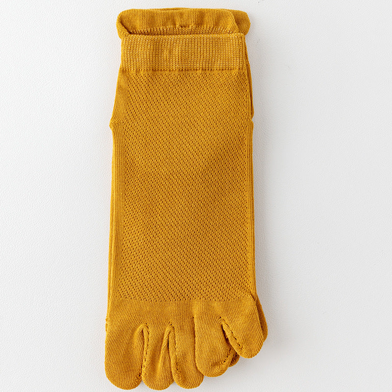 Unisex Summer Thin Mesh Five-toe Socks