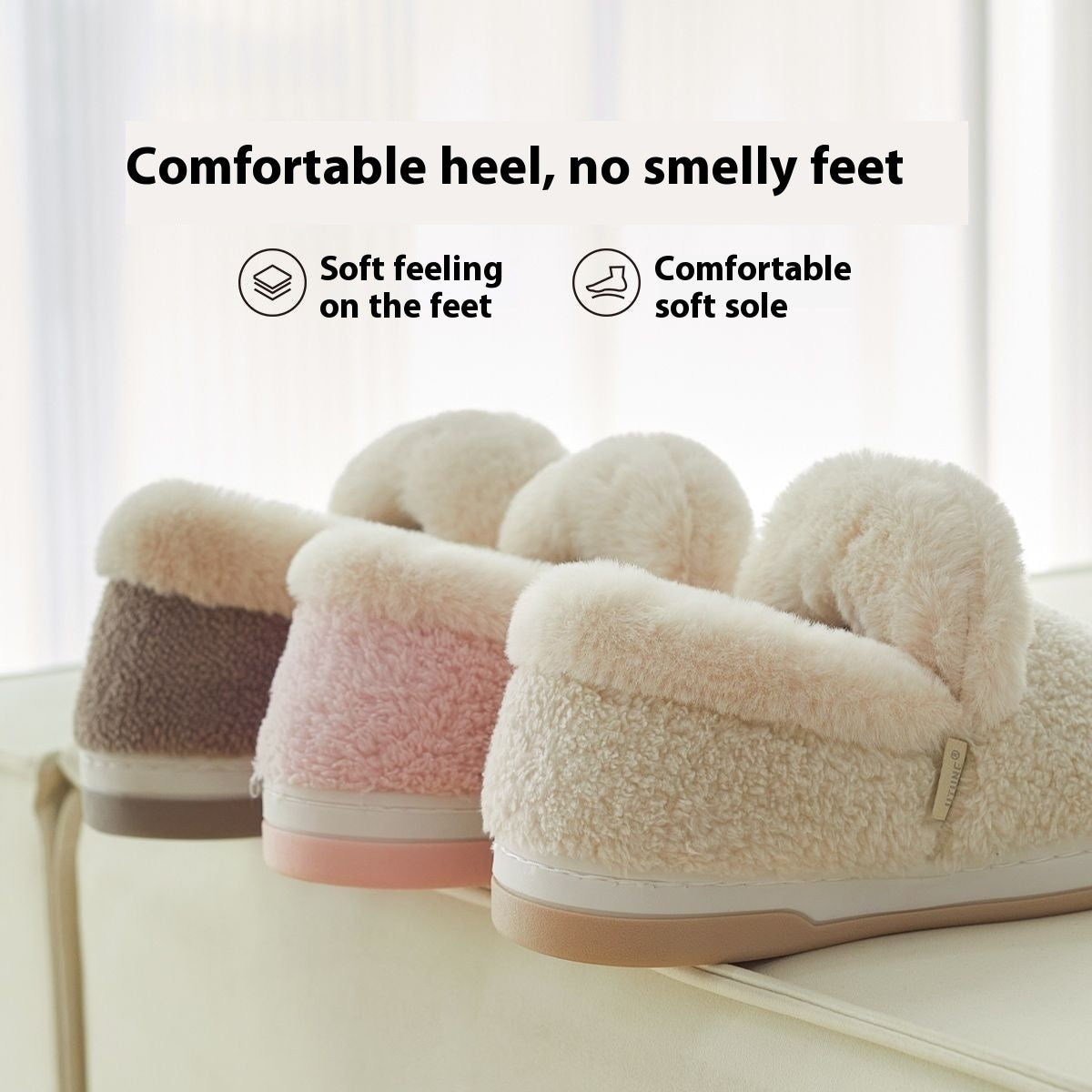 Lightweight Bag Heel Warm Summer Wear Indoor Slippers