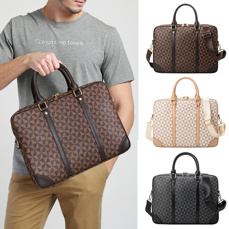 Afslappet computertaske trendy skuldertaske