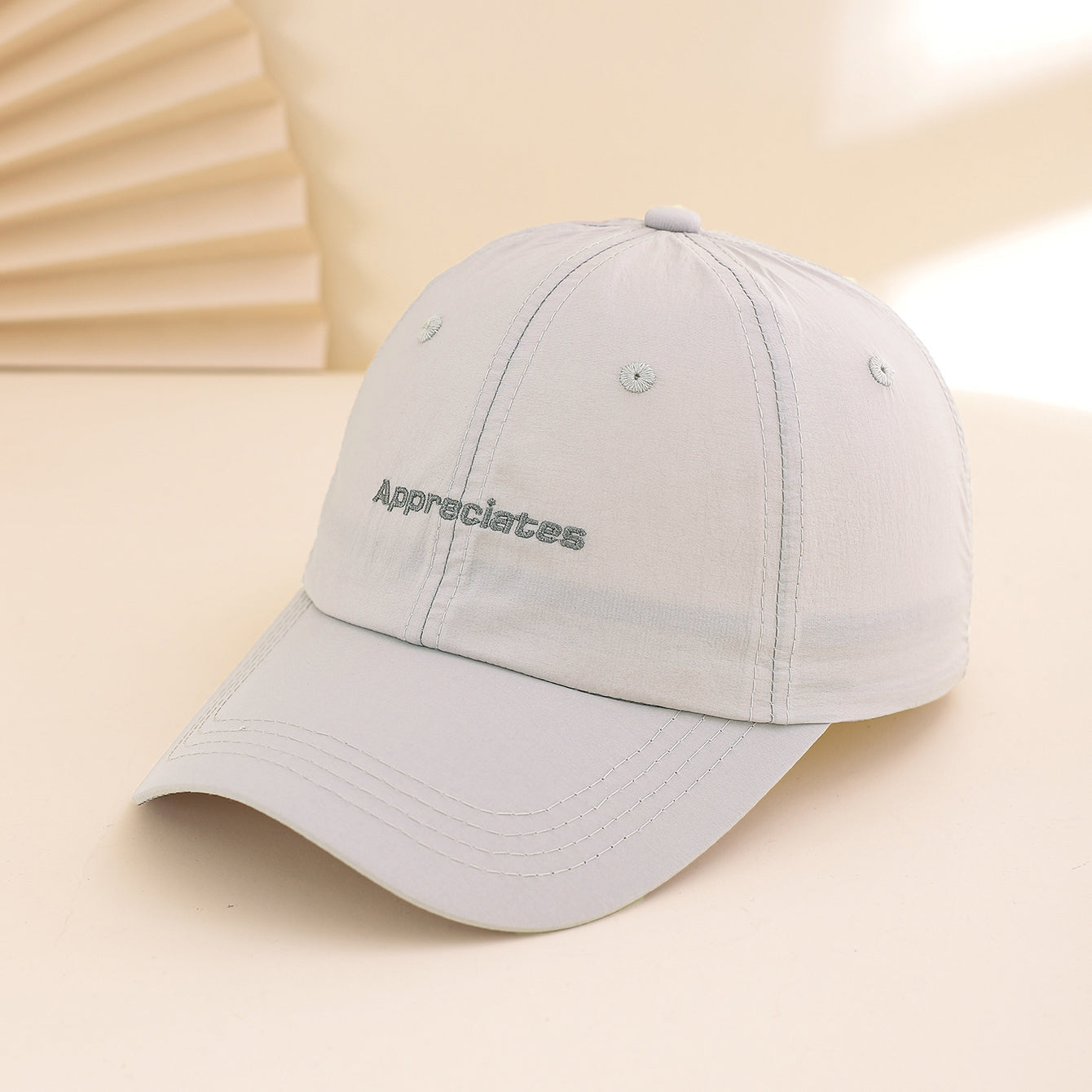 Solid-color Embroidered English Letters Quick-drying Lightweight Adjustable Sun-protective Fashionable Multi-purpose Baseball Cap For Daily Leisure, Outdoor Sports