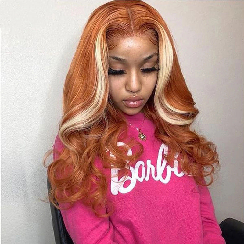 Ginger Body Wave Lace Front Paryk 613 Blond Farvet