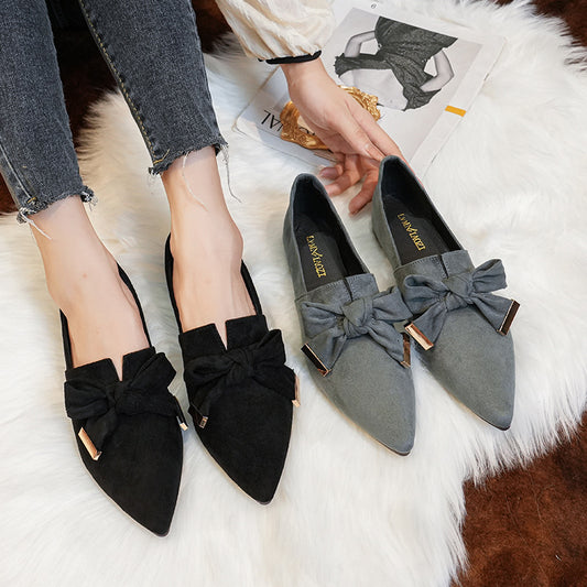 Flat Shoes Deep Mouth Soft Surface Slip-on
