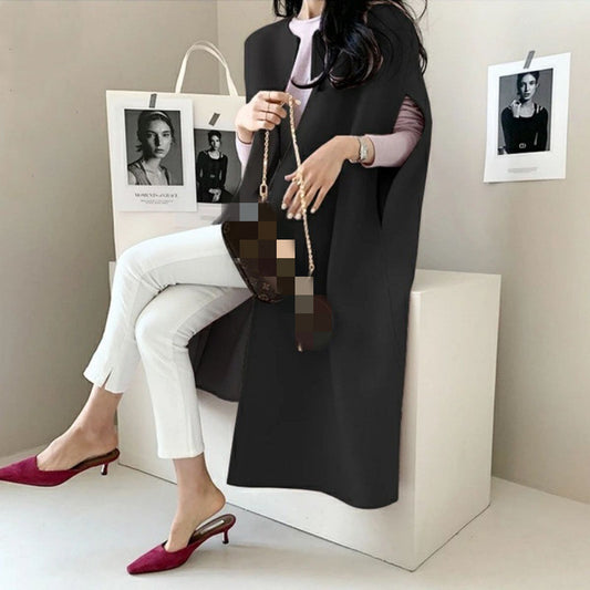 Women's Loose Wool Mid-length Vest Coat