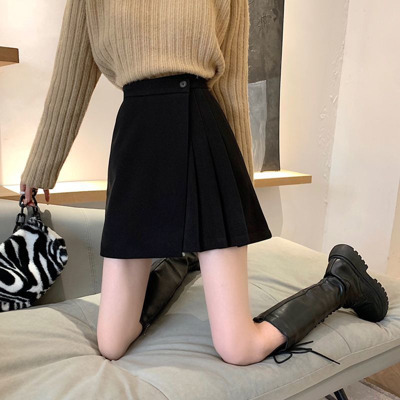 Women's New Slim-fit High-waisted Pleated Skirt